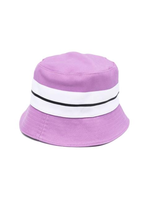 Palm Angels striped-trim bucket hat
