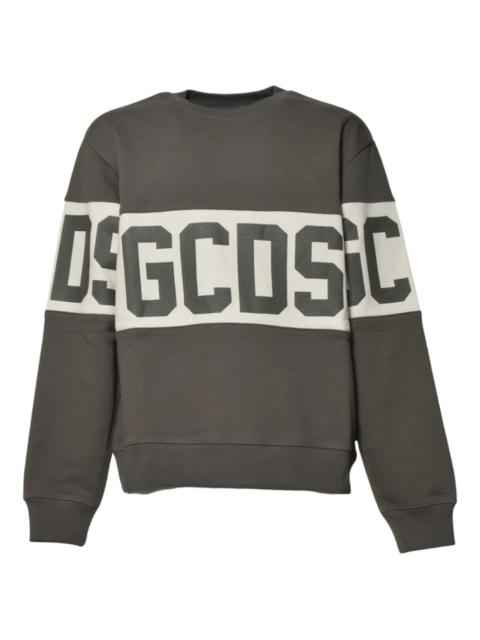 GCDS logo-print stripe sweatshirt