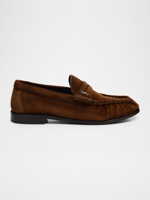 SAINT LAURENT Le Loafers in Supple Suede