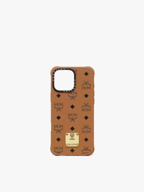 MCM iPhone 16 Pro Max MCM X CASETiFY Brass Plate BioVeg iPhone Case