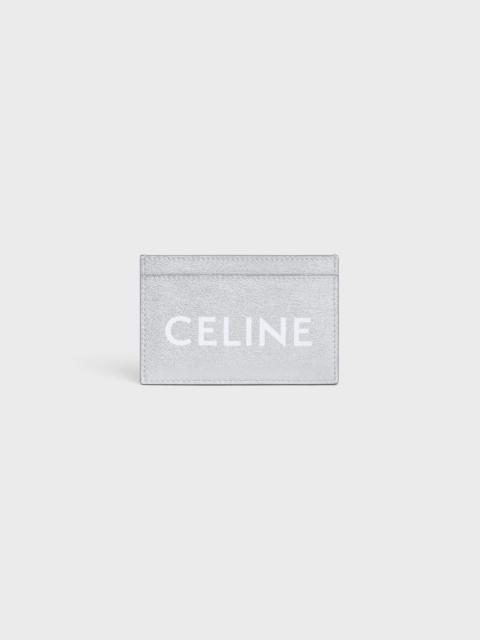 CELINE Card holder CUIR TRIOMPHE in laminated calfskin with celine print
