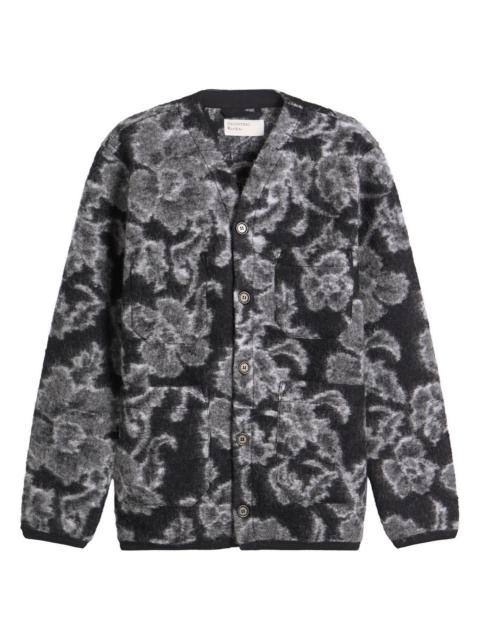 Universal Works Universal Works Flower Fleece Cardigan