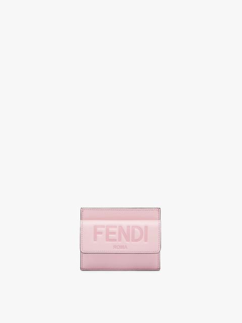 FENDI Pink leather card holder