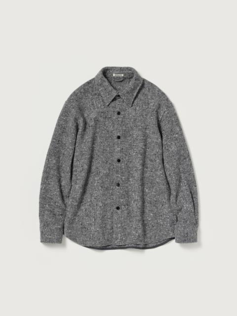 AURALEE HOMESPUN TWEED SHIRT BLOUSON