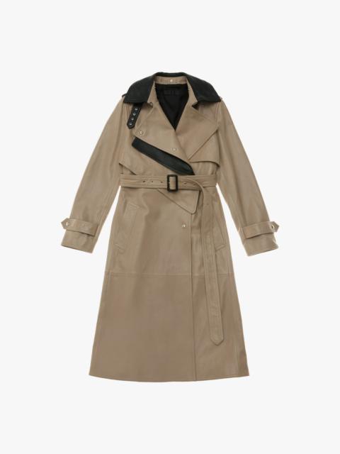 Helmut Lang LEATHER TRENCH COAT