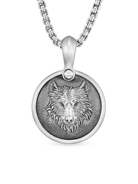 DAVID YURMAN Men's Petrvs Wolf Amulet in Sterling Silver - Silver