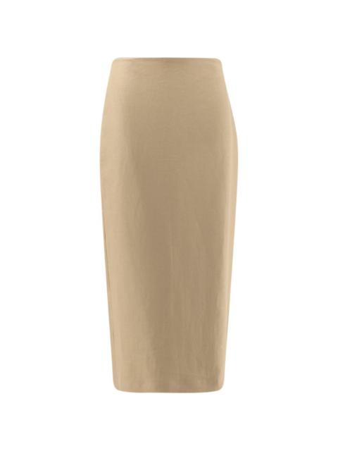 Max Mara back slit midi skirt