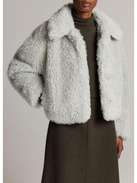 Vince Faux-Fur Cropped Jacket