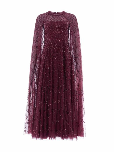Needle & Thread Heart Lattice Ankle Gown
