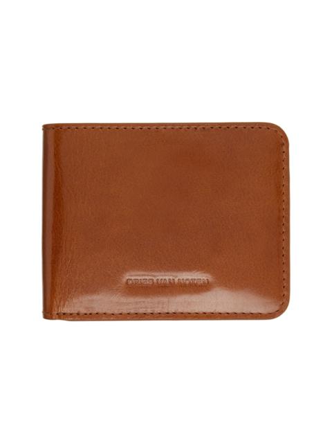 Dries Van Noten Brown Leather Wallet