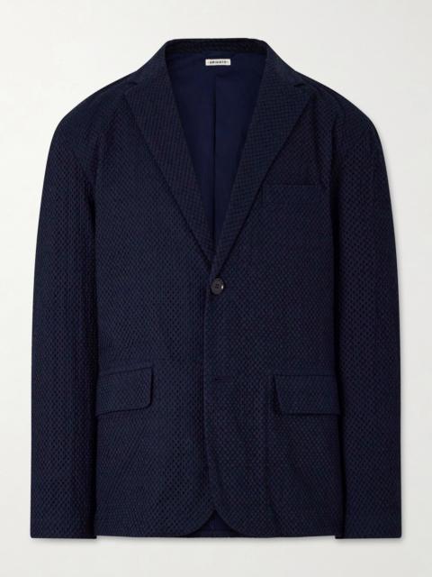 Blue Blue Japan Textured Cotton Suit Jacket