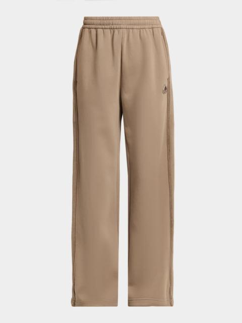 MOOSE KNUCKLES Wool-Cotton Wide-Leg Sweatpants