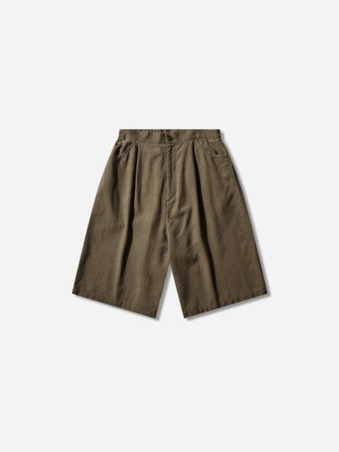 UNDERCOVER Men's Pleated Shorts Khaki
