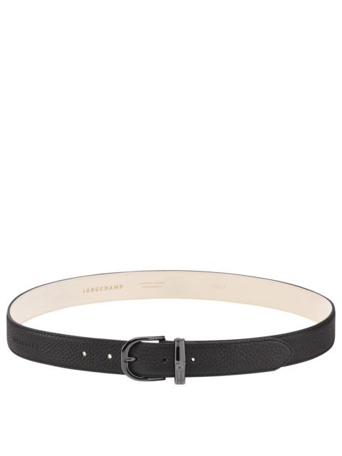 Longchamp Roseau Essential Ladies' belt Black - Leather