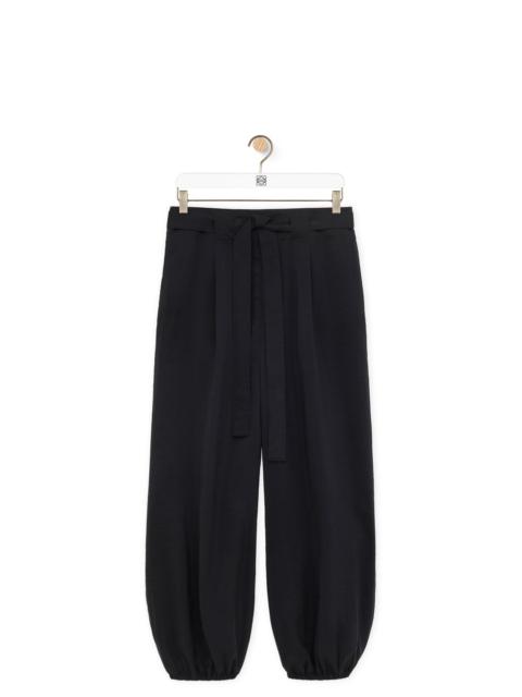 Trousers in silk blend