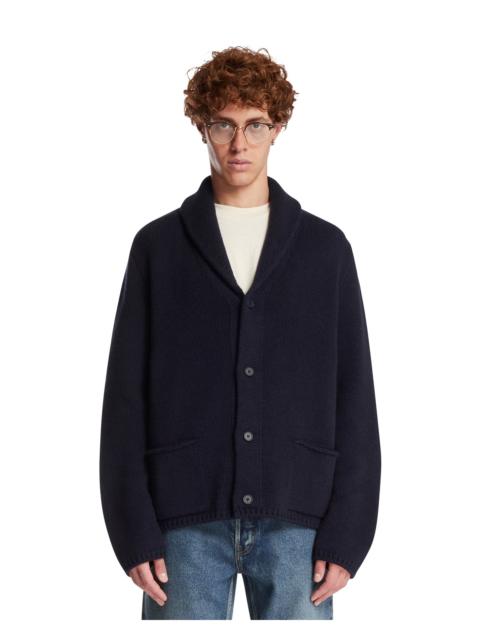 The Row Blue Cashmere and Cotton Cardigan
