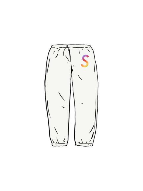 Supreme Supreme Swarovski S Logo Sweatpant White
