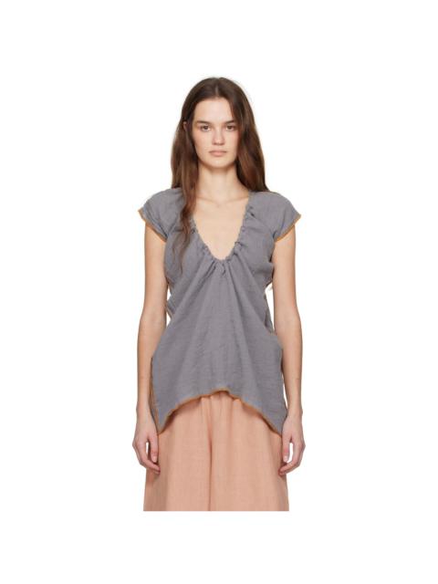 BASERANGE Gray Max Blouse