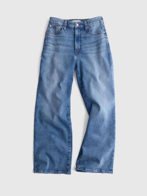 Madewell The Curvy Wide-Leg Crop Jean in Super Stretch Denim