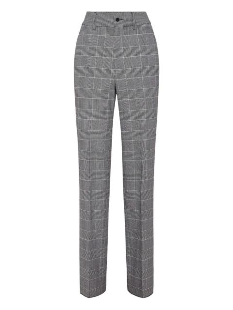 PHILIPP PLEIN prince of wales-pattern trousers
