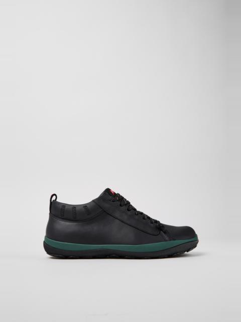CAMPER Peu Pista GM Black Leather Ankle Boots for Men.