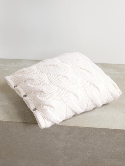 Brunello Cucinelli Cable-knit Cashmere Cushion