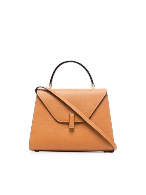 Valextra foldover leather tote bag