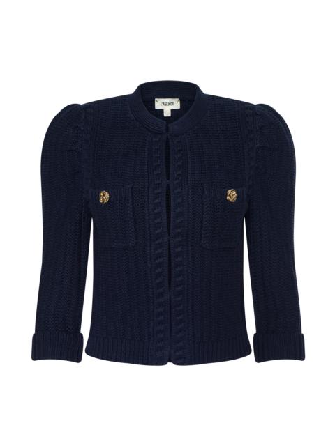 L'AGENCE Delli Cropped Cardigan
