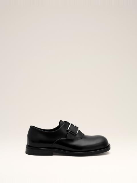 AMI Paris BLACK COW LEATHER MONK STRAP SHOES