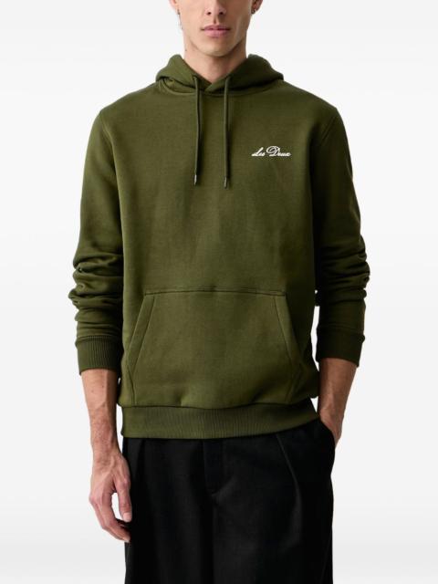 Les Deux logo-embroidered drawstring hoodie