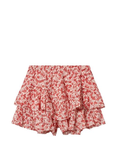 Isabel Marant Étoile JOCADIA ruffled floral-print mini shorts