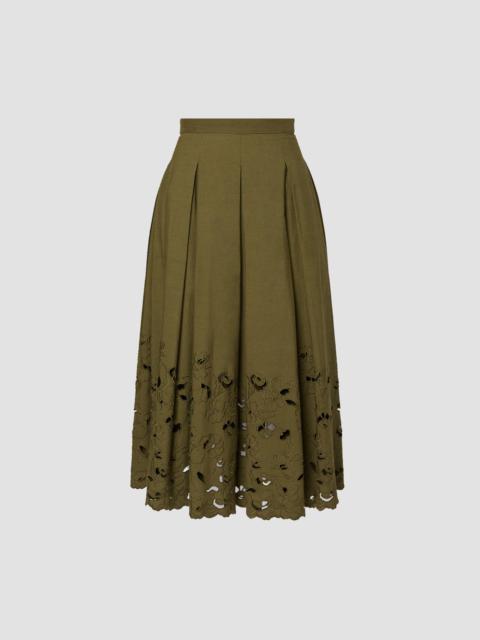 Erdem VOLUME HEM PLEAT DETAIL SKIRT