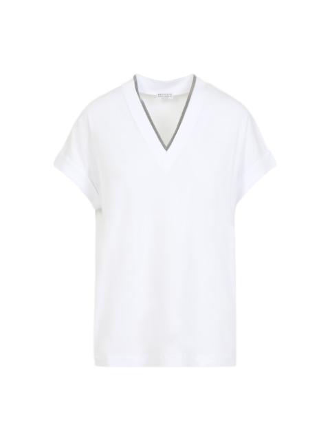V-neck Monile T-shirt