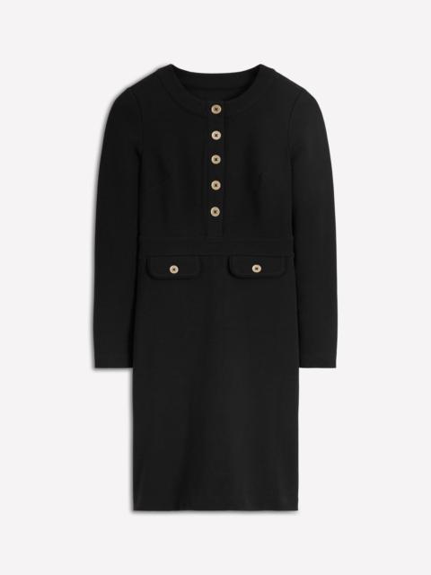 BODEN Lavinia Button Shift Dress-Black