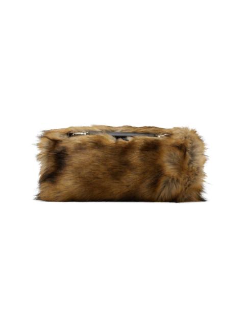 TOGA PULLA Brown Hand Faux-Fur Bag