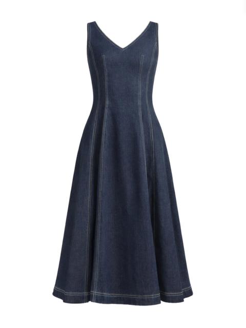 Marni STRETCH DENIM MIDI BALLOON DRESS