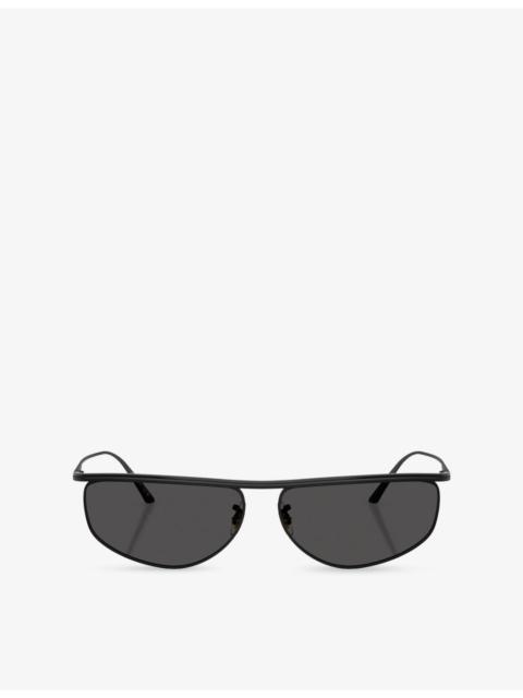 Oliver Peoples OV1367S Oval-Frame Acetate Sunglasses