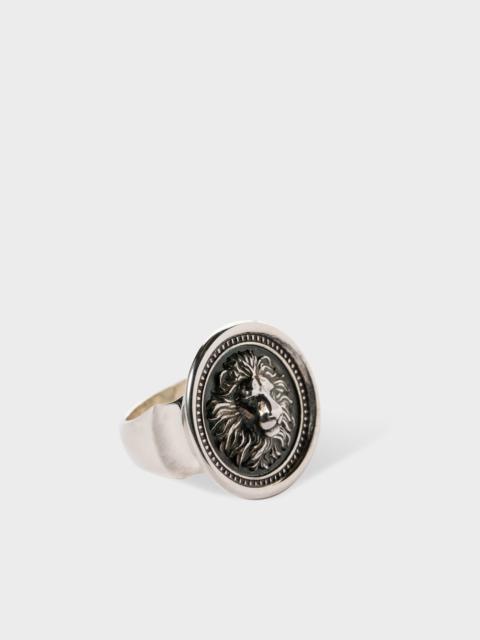 Paul Smith Oxidised Silver 'Loewenkind' Lion Ring