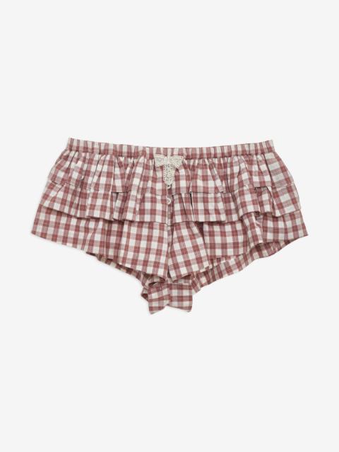 For Love & Lemons Poppy Gingham Boxer Short