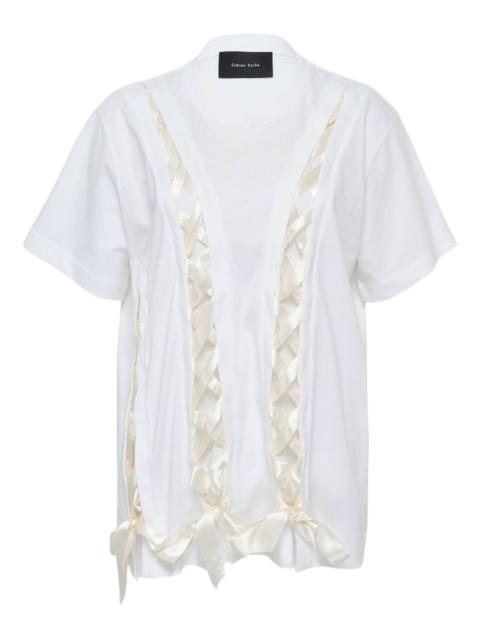 Simone Rocha unraveling ribbon T-Shirt