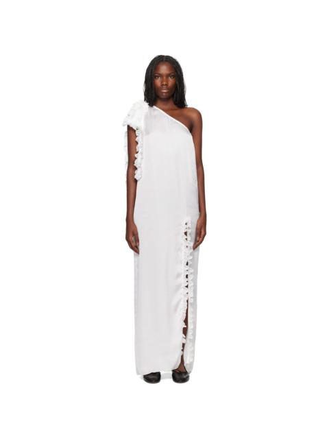 KIKA VARGAS SSENSE Exclusive White Aretha Maxi Dress