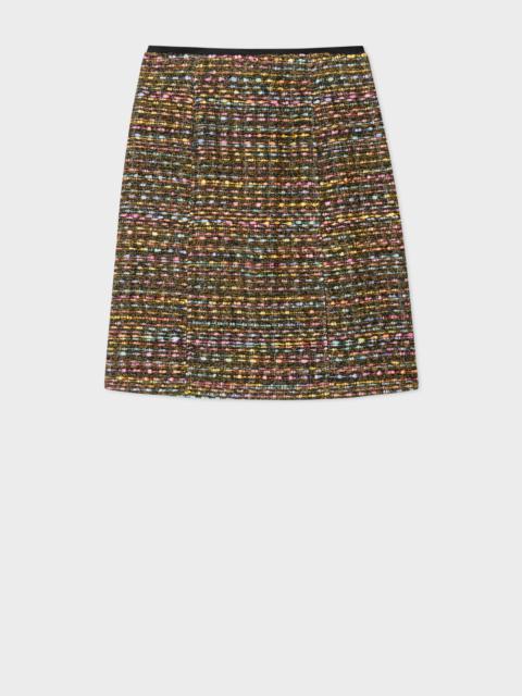 Paul Smith Multi Colour Tweed Mini Skirt