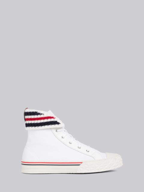 Thom Browne Canvas Tartan Collegiate High Top