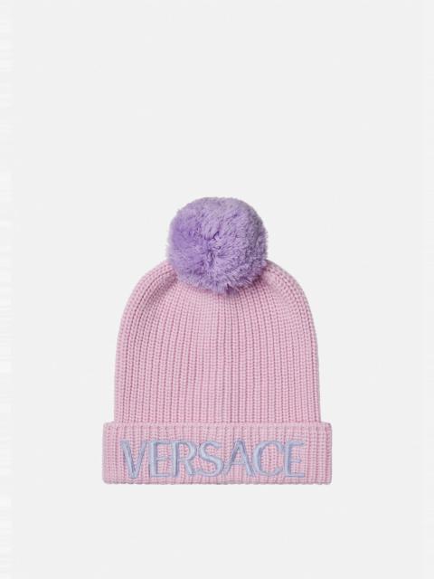 VERSACE Logo Wool Cap