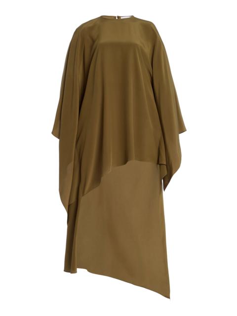 MICHAEL KORS COLLECTION Asymmetric Silk Crepe de Chine Caftan Top