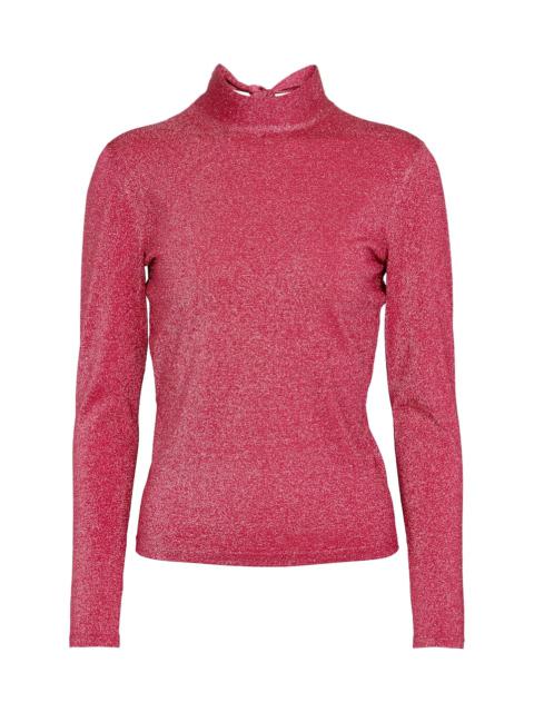 GUCCI Lamé mock neck sweater