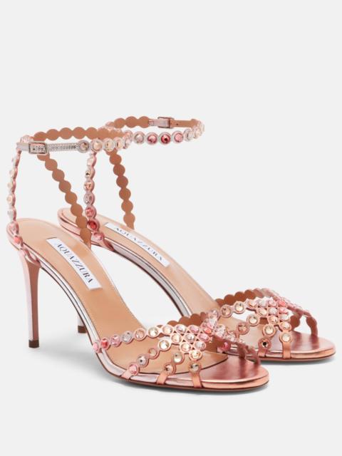 AQUAZZURA Tequila embellished leather sandals