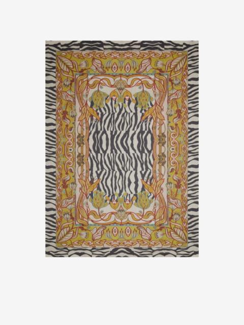 Pierre-Louis Mascia Hawnbci zebra-pattern-trim scarf