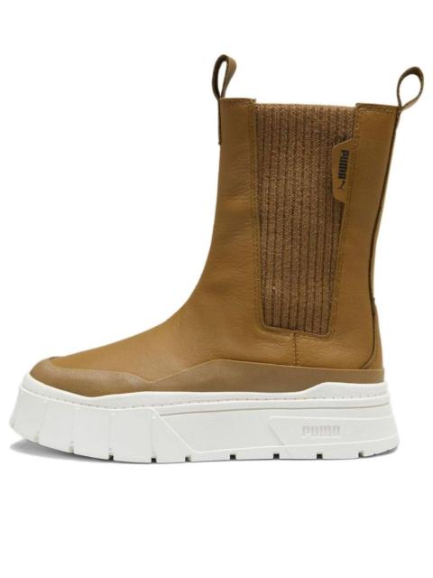PUMA (WMNS) PUMA Mayze Stack Chelsea Winter Boot 'Chocolate Chip' 393201-02