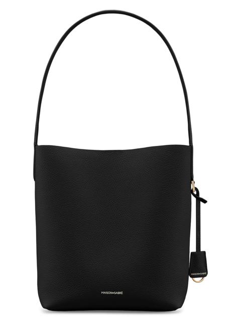 MAISON de SABRÉ Women's Leather Bucket Soft Tote Bag - Rouge Noir